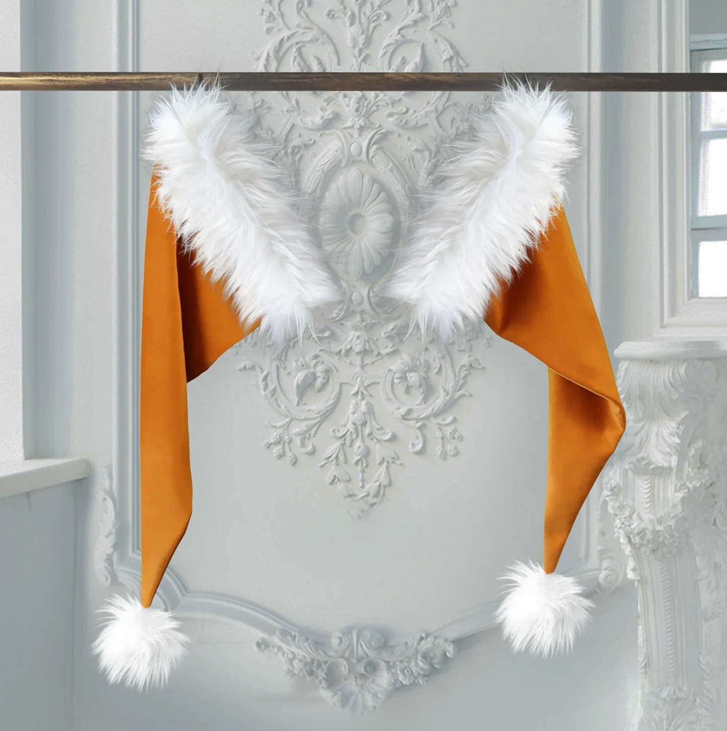 Pumpkin Spice Santa Hat