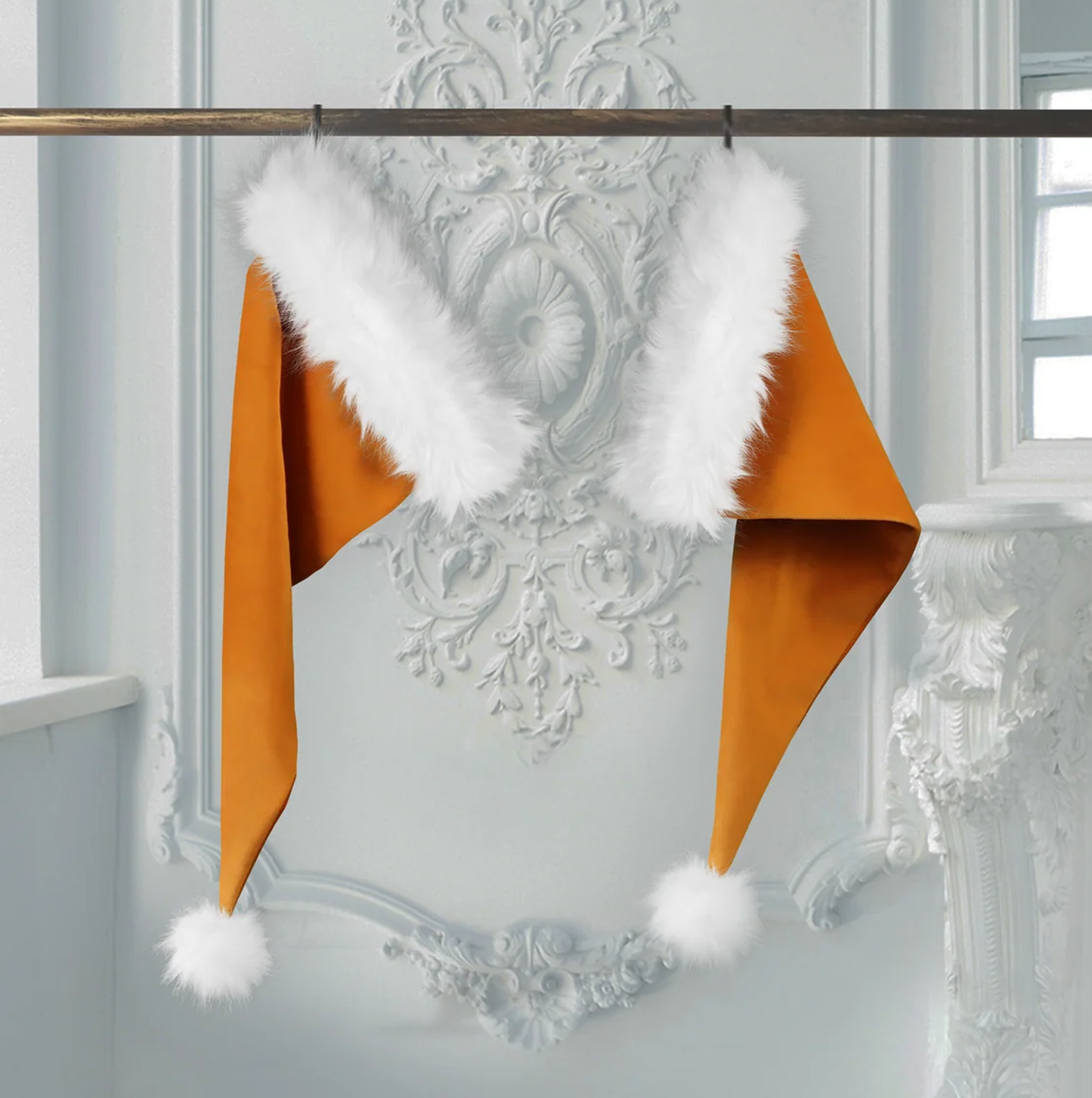 Pumpkin Spice Santa Hat