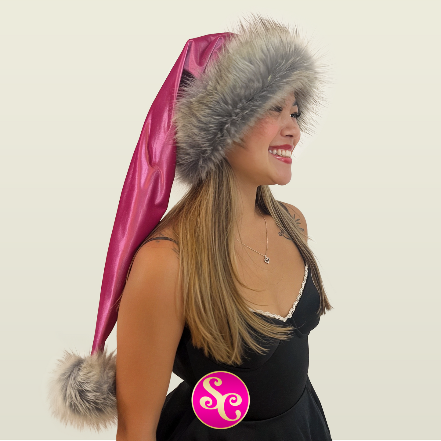 Bubblegum Blitz Santa Hat