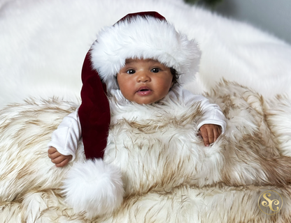 Classic Cherry Berry Newborn & Baby Santa Hat