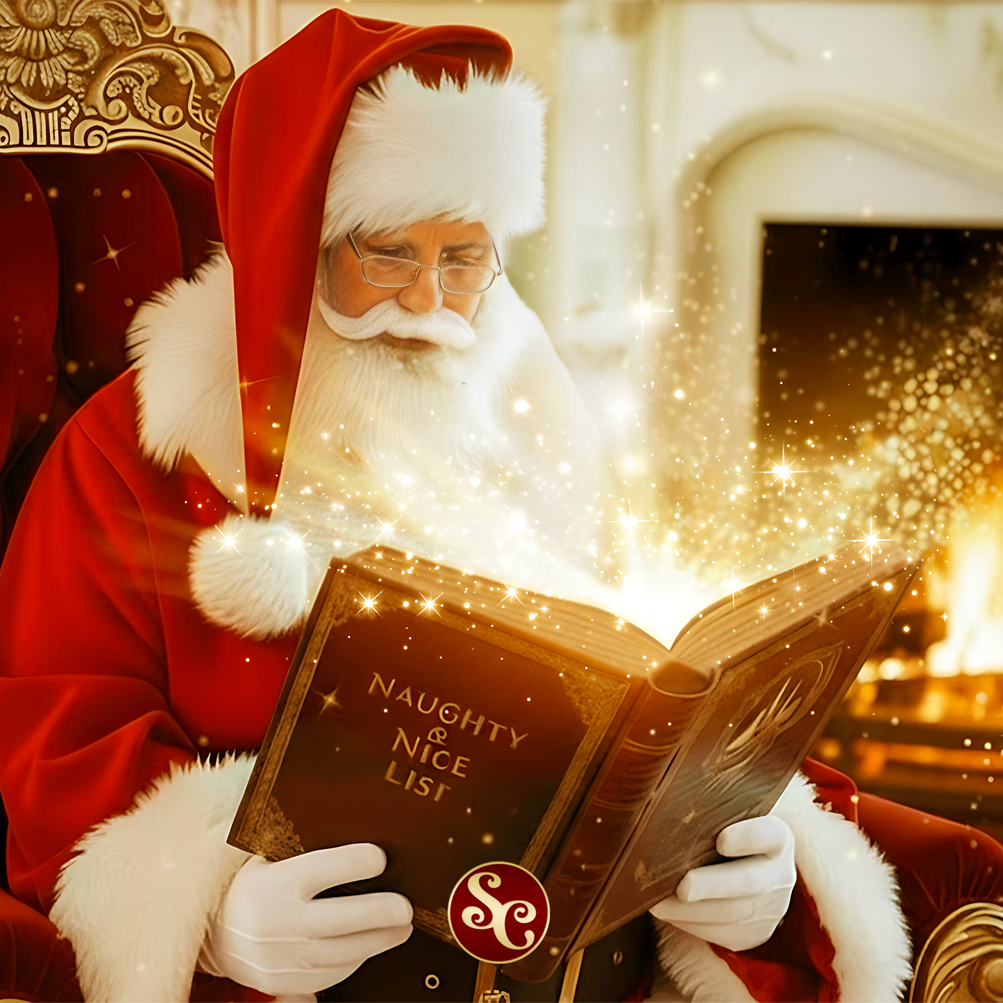 Coca Cola Inspired Classic Santa Hat - Red Wool & Arctic Fox