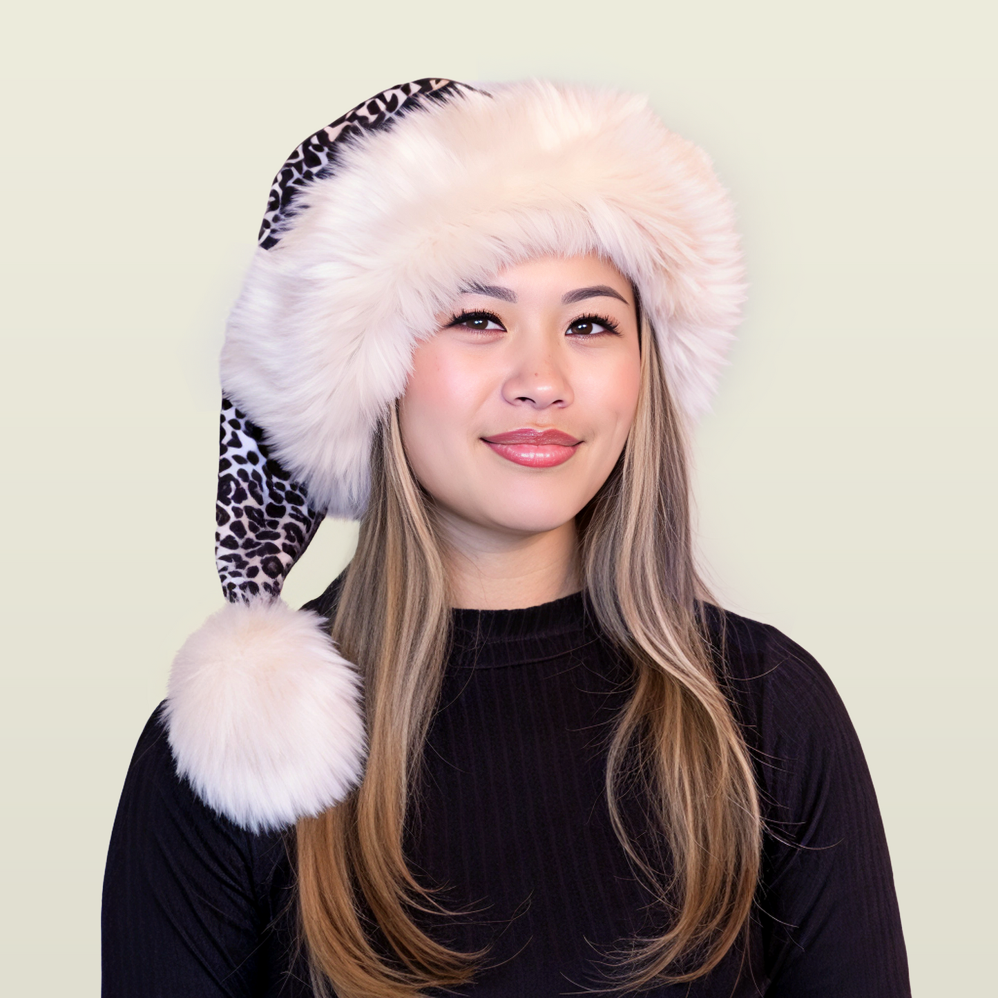 The Leopard Couture Santa Hat
