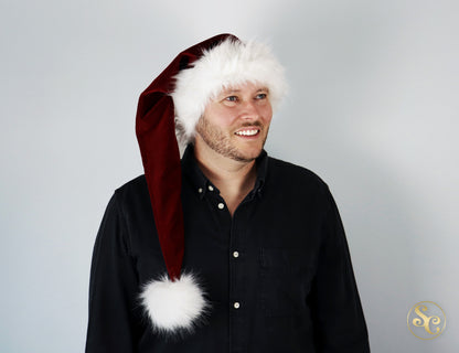 Cherry Berry Santa Hat - Polar Bear White (48679091175689)