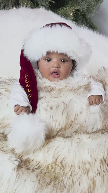 Classic Cherry Berry Newborn & Baby Santa Hat