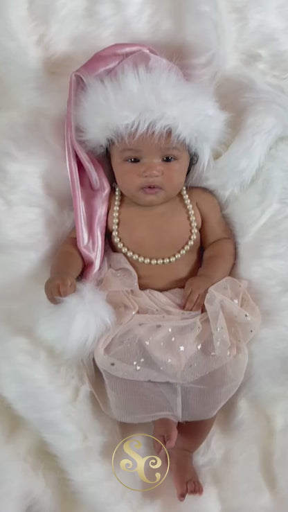 Barbie Newborn & Baby Santa Hat