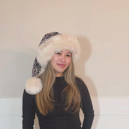 The Leopard Couture Santa Hat